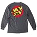 Santa Cruz Mens Classic Dot Regular Long-Sleeve Shirt Large Charcoal