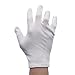 Aspire 12 Pairs Thicken Cotton Jewelry Work Glove-White-Small
