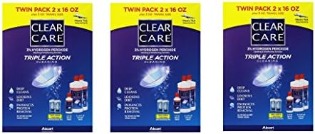 Clear Care Cleaning &amp; Disinfecting Solution (2 X 16fl Oz Packs) (3 Twin Pack)