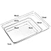 Baking Sheet Cookie Sheet 3-Piece, Bastwe Commercial Grade Stainless Steel Baking Pan, Crafted Professional Bakeware Oven Tray, Healthy & Durable & Rustproof & Easy Clean & Dishwasher Safe
