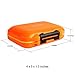 Goture Fishing Lure Box, Waterproof Tackle Plastic Storage, Small Lure Case, Mini Lure Box, Fishing Accessories Boxes Storage Containers Orange MINI 4'' X 3'' X 1.3''