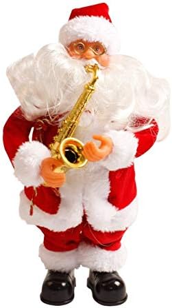 Lovelysunshiny Christmas Electric Santa Claus Toys Home Decor Party Decoration Standing Doll