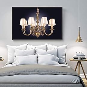 Floating Framed Canvas Wall Art for Living Room, Bedroom Droplight Canvas Prints for Home Decoration Ready to Hang - 16x24 inches
