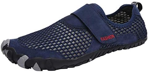 HULKY Mens Mesh Non-Slip Water Shoes Quick Dry Barefoot for Swim Diving Surf Aqua Sports Pool Outdoor Beach Walking Yoga