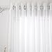 Deconovo White Wide Sheer Curtains Grommet Voile Drape Curtains for Bedroom 80W x 84L Inch 1 Panel