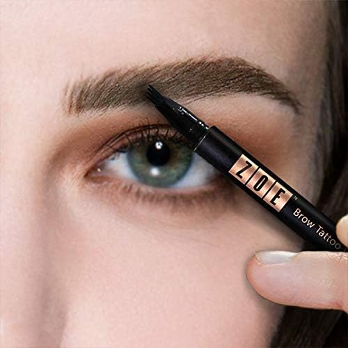 ZOE Brow Tattoo Pen - Microblading Eyebrow Tattoo Pen with a Micro-Fork Tip Applicator Creates Natural Looking Brows Effortlessly and Stays on All Day (Blonde)