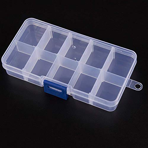 3 Clear+Jewelry+Box+Adjustable+Compartments