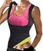 Rolewpy Women Sweat Neoprene Waist Trainer Hot Slimming Sauna Vest Tummy Control Body Shaper For Weight Loss (Black Gym Tops, M(US 8-10))