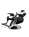 BarberPub All Purpose Hydraulic Recline Barber Chair Salon Beauty Spa Styling Equipment 6154-S8702 (Black&Creme White)