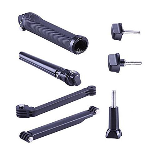 3-Way Selfie Stick, Walway Foldable Extendable Handheld Grip Arm Monopod Pole Tripod for GOPRO HERO 6/ 5/ 5 Session/ 4 Session/ 4/ 3+/ 3/ 2/1 and Action Cameras with Long Handle Screw