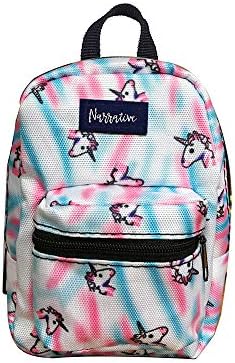 Narrative Micro Mini Backpack for 18" American Doll & Young Girls-Adorable Mini Backpack for Dolls- Unicorn Design Bag for Dolls
