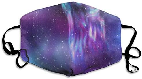 Mask Washable Mouth Masks Activated Carbon Dustproof Space Starry Sky Galaxy Nebula Howling Wolf Dust Mask - Pollen Allergy, PM2.5, Running, Cycling, Outdoor Activities