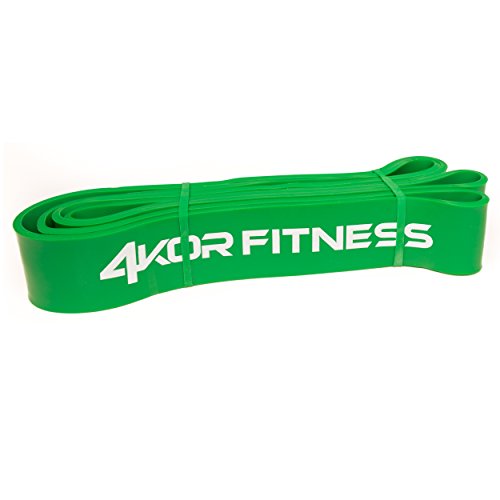 Pull Up Assist Band by 4KOR Fitness - One Green Heavy Duty 41" Resistance Band in 50-125 Pound Resistance Level for Mobility, Crossfit, Weightlifting, Home or Gym Workouts - This is The Warrior Band