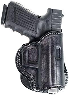 Paddle Leather Holster for S&W Bodyguard .38. Leather OWB Paddle with Adjustable Cant.