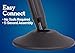 US Weight ChainBoss Black Stanchion With 10' of Black Plastic Chain – Fillable Base