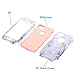 AOKER iPhone 7 Plus Case, iPhone 8 Plus Case, [Marble Design] Three Layer Shockproof Anti-Scratch Full-Body Protective Armor Defender Protective Case Cove for Apple iPhone 7 Plus /8 Plus (Rosegold)