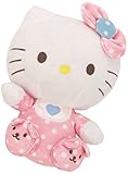 Ty Beanie Babies Hello Kitty Pink Baby with Rattle Plush