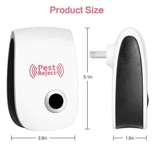 Ultrasonic Pest Repeller 6 Pack, 2020 Upgraded Pest Repellent,Pest