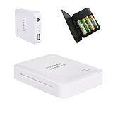 4 X AA USB Portable Battery Emergency Charger For Mobile Phone (Black)