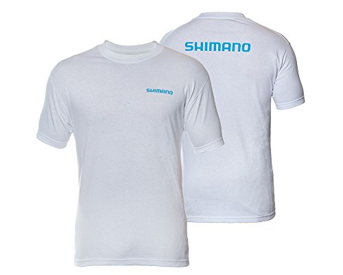 Shimano Short Sleeve T-Shirt, Medium, White