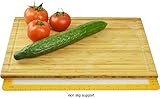 Surpahs 2 In 1 Bamboo Cutting Board, Groove, Non-Slip