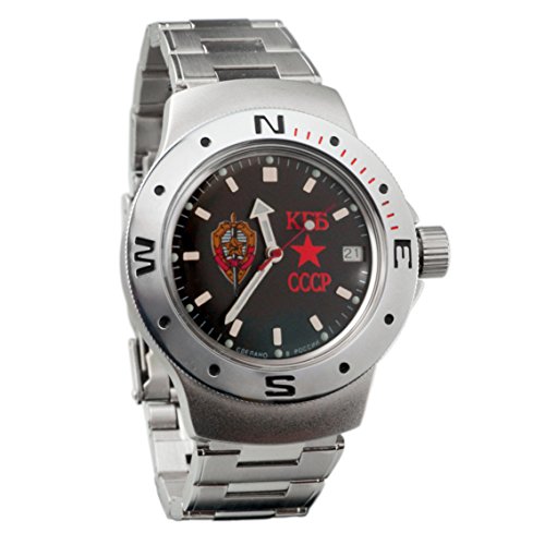 VOSTOK AMPHIBIAN RUSSIAN WATCH 06457 WR 200 m AMPHIBIA DIVER KGB USSR