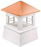36" Handcrafted "Windsor" Copper Roof Vinyl Cupola