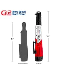 ACDelco   Llave de carraca eléctrica ARW120 de 3 8", 12 V con dos baterías de iones de litio, 57 pies libra fuerza