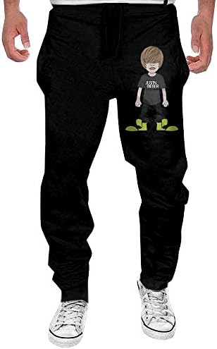 Casual Men Justin Bieber Animated Open-bottom Sweatpants XXL