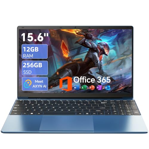 AKCHART 15.6 Inch Laptop Quad-Core 12GB RAM 256GB SSD