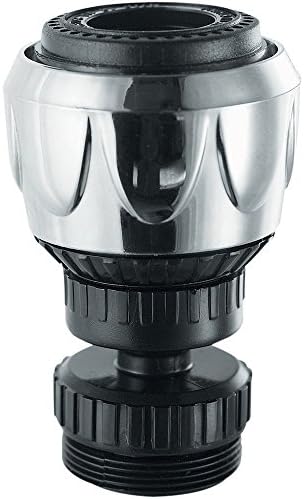 Spray Aerator for Kitchen, Sink Faucets - Swiveling Super Sprayer (Black)
