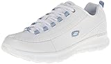 Skechers Sport Women's Synergy Elite Status Training Sneaker,White/Blue Leather,10 M US