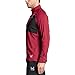 Mission Men's VaporActive Stamina Lightweight 1/4 Zip Long Sleeve Pullover, Tibetan Red/Moonless Night, Large