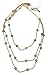 Tory Burch Multi Strand Gold Plated Chain Necklace Gold Plated