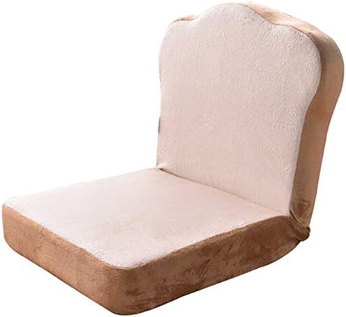 Floor Chair Gaming Chair with Back Support Adjustable Gaming Chair Folding Lazy Sofa Adjustable Cute Toast Bread Floor Chair Memory Foam For Home Office Living Room With Adjustable Backrest Fabric Flo
