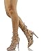 Wild Diva Women's Berlin 72 Gladiator Strappy Lace Up Tie High Heel