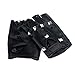 IFfree Studded Gloves Black Leather Punk Costume Rivet Motorcycle Car Driving Gloves 80s Rocker Costume Accessory