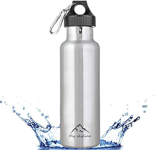 Sports Water Bottle Standard Mouth Stainless Steel Vacuum Insulated Double Walled flask  - BPA Free.20oz.