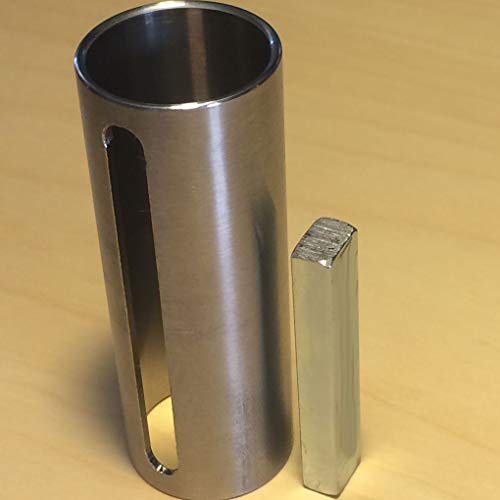 Stevlogs Engine 1" to 1-1/8" Crankshaft Sleeve Adapter Crank Shaft Bushing Converter Pulley Bore Reducer 1/4" Keystock