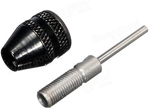0.3-4mm Mini Keyless Drill Chuck Electric Grinder Adapter with 3mm Connecting Rod for Dremel