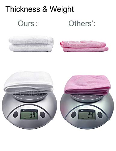 Spa Headband Hair Wrap EURICA Sweat Headband Head Wrap Hair Towel Wrap Non-slip Stretchable Washable Makeup Headband for Face Wash Facial Treatment Sport Pack of 6 Fits All White - Thumbnail 2