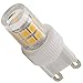 TORCHSTAR 3-Pack G9 LED Bulb, 110V 2.5W, 30W Equivalent 2700K Warm White LED G9 Light Bulb, 260lm G9 Bulb for Ceiling Fans, Desk Lamps, Chandeliers, Sconces, Indoor Decorative Lighting