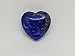 Single Polished Lapis Lazuli 25mm (1in) Puffy Heart - Natural Tumbled Gemstone Throat Chakra - Blueshift Industries