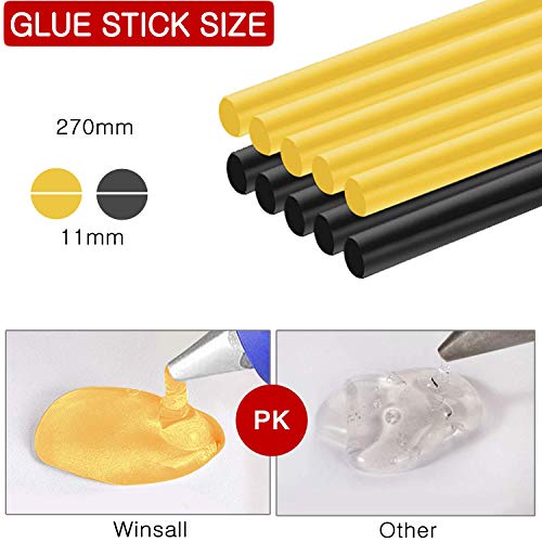 Winsall Hot Glue Gun, 100W Hot Melt Glue Gun with 10pcs Glue Sticks, High Power Heating Glue Gun for DIY, Home Quick Repairs, Dent Repair, Artistic Creation, More - Thumbnail 4