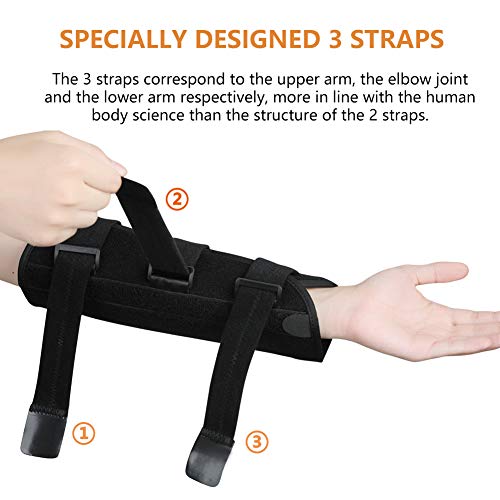 Elbow Support Splint Brace for Cubital Tunnel Syndromean Pain Relief, Support Brace for fix Elbow, Prevent The Elbow from Excessive Bending at Night (L)