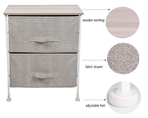 image for iTIDY Drawer Chest-2 Drawer Storage Chest,Dresser,Drawer Organizer Uni