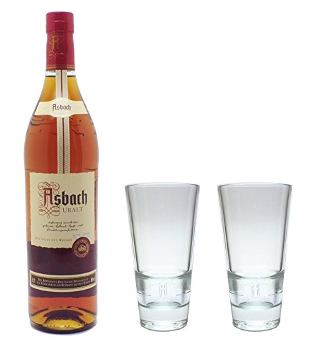 Asbach Uralt Weinbrand 0,7l 36% Set mit 2 Longdrink Gläsern in Geschenkkarton – Bild 3