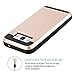 Galaxy Core Prime Case, EC™ Galaxy Prevail LTE Case, Hybrid Dual Layer Shockproof Bumper Wallet Case Cover with Card Holder for Samsung Galaxy Core Prime / Prevail LTE G360 (Rose Gold)