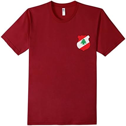 Men's Lebanese Independence Day T-Shirt Small Cranberry