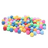 meizhouer 50Pcs/Pack Colored Ping Pong Balls 40mm 2.4g Entertainment Table Tennis Balls Mixed.